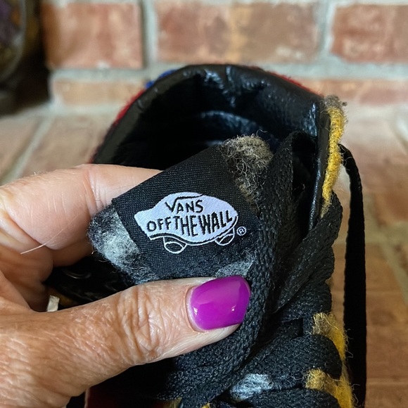 VANS SK8-HI Platform Fuzzy Leopard Sneakers - Picture 8 of 10